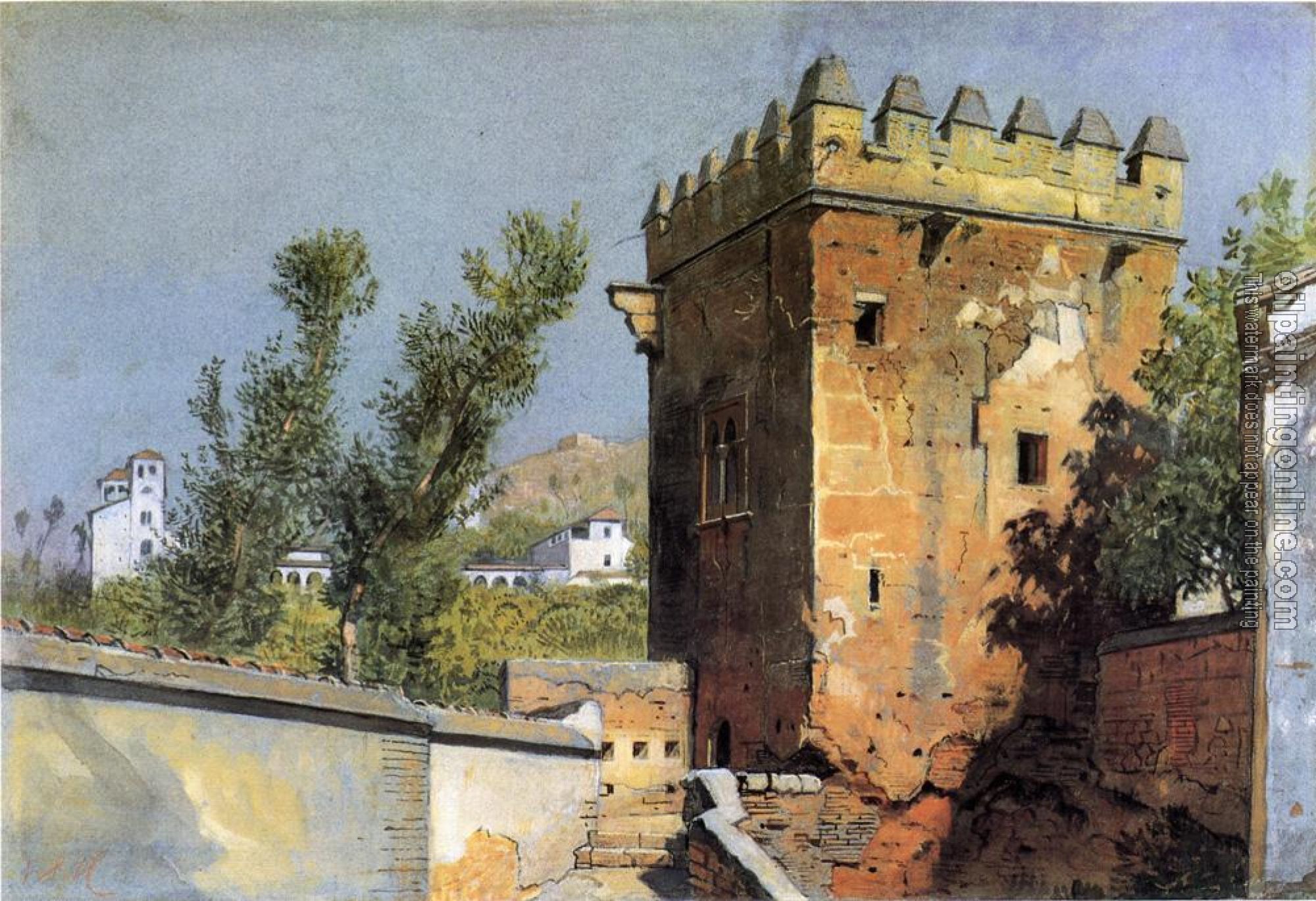 William Stanley Haseltine - View from the Alhambra Spain